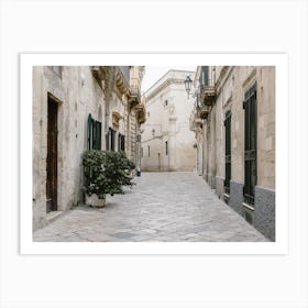 Street In Lecce Italy Art Print