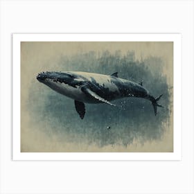 Whale Painting 1 Art Print