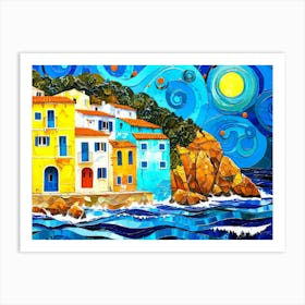 Seaside Villa - Rendezvous Art Print