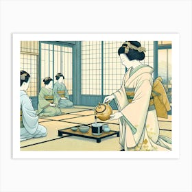 Creativel Geisha Illustration 114 Art Print