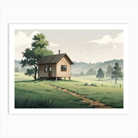 Small House In The Countryside 1 Art Print