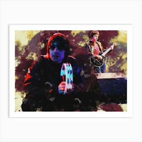 Smudge Liam Gallagher And Noel Gallagher Oasis Art Print