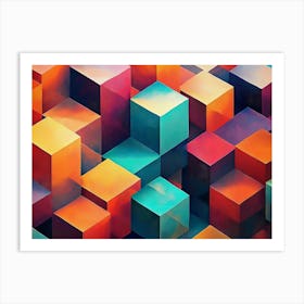 Cubes Art Print