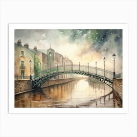 Bridge Over The River Art Print