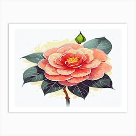 Camellia Flower 1 Art Print