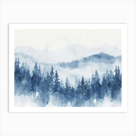 Watercolor Landscape Art Print