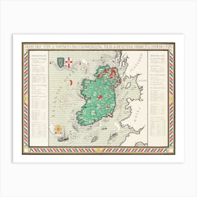 Poster Irish Free State & Northern Ireland (1929) Art Print