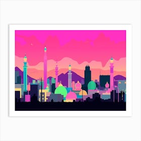 Ashgabat Skyline Art Print