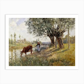 Countryside Near Grez Sur Loing (1889), Camille Pissarro Art Print