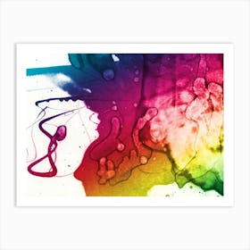 Watercolor Rainbow Art Print