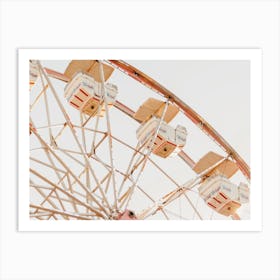 Beachside Ferris Wheel Art Print