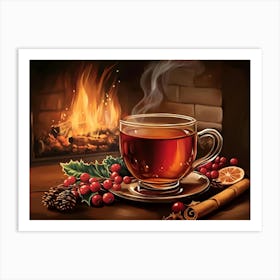 Christmas Tea Art Print