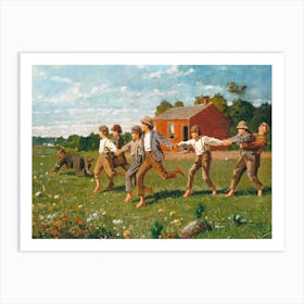 Snap The Whip (1872), Winslow Homer Art Print