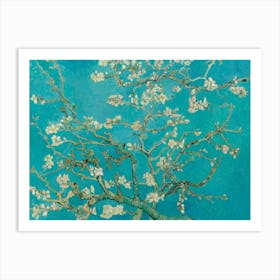 Van Gogh "Almond Blossom" 1890 in HD Textured Oil Painting Art Print