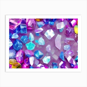 Blue Stones Art Print