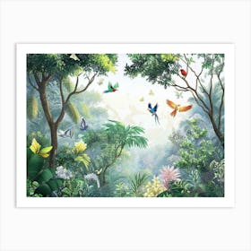 Art Trees Forest Art Print