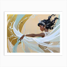 Princess And The Frog Art Print