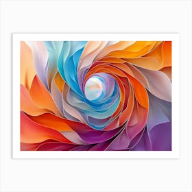 Colorful Spiral Art Print