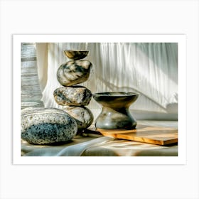 Meditative Stones 1 Art Print