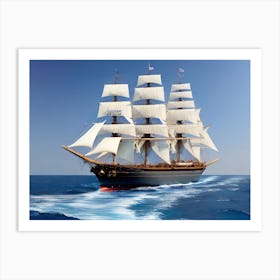 Tall Ship Sailing Art Print