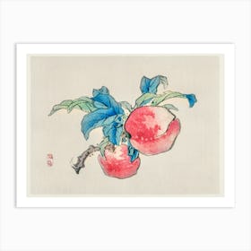 Peaches By Kōno Bairei, Kōno Bairei Art Print