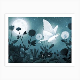 Flight Of The Luna Moth Art Print