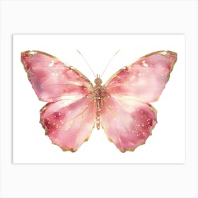 Pink Butterfly Art Print