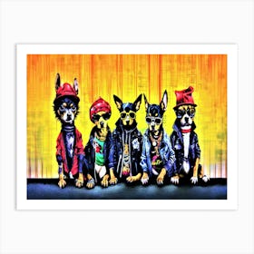 Chihuahua Homies Art Print