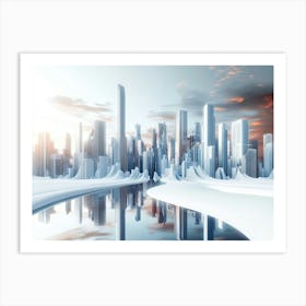 Futuristic Cityscape Art Print