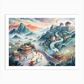 Great Wall Of China Art Print