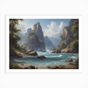 Landscape Painting 30 Art Print