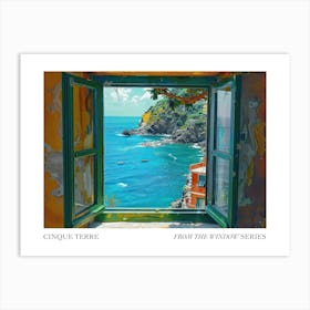 Cinque Terre From The Window Series Poster Painting 3 Art Print