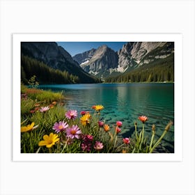 Flowers In The Mountains 3 Art Print