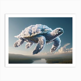 Turtle-Cloud Fantasy Art Print