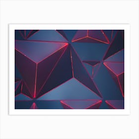 Abstract Triangles Art Print