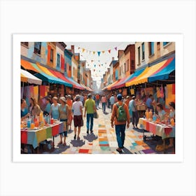 Street Market 1 Art Print