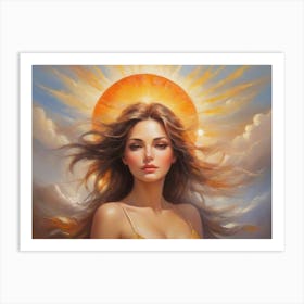 Woman In The Sun 15 Art Print