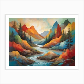 'River' 3 Art Print