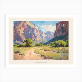 Western Landscapes Zion National Park Utah 1 Poster Art Print