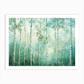 Birch Trees 33 Art Print