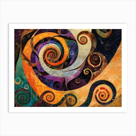 Spirals Metal Print Art Print