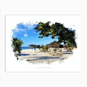 Eagle Beach, Aruba, Caribbean Art Print