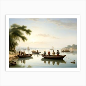 Boatmen Art Print