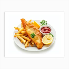 Fish And Chips 10 Art Print