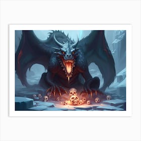 Ice Dragon Art Print