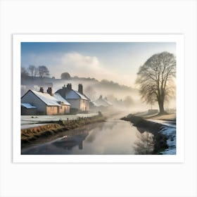 Winter's Day paintings art print Art Print