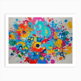 Splatter Painting Art Print