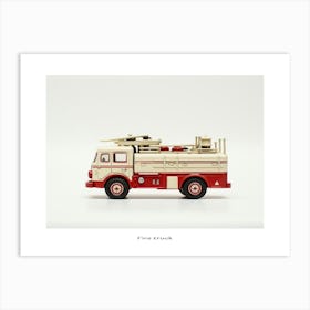 Toy Car Fire Truck 2 Poster Art Print