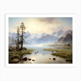 Misty Morning In The Sierra Nevada 1 Art Print