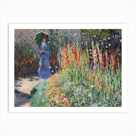 Claude Monet'S Garden 1 Art Print